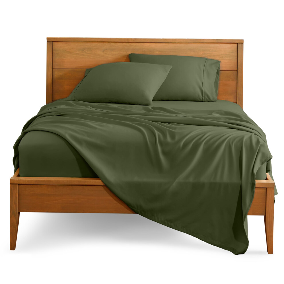 Parure de lit King Size Bare Home - Draps de luxe en microfibre ultra-douce 1800 g - Double brossage - Poches profondes - Ajustement facile - Ensemble