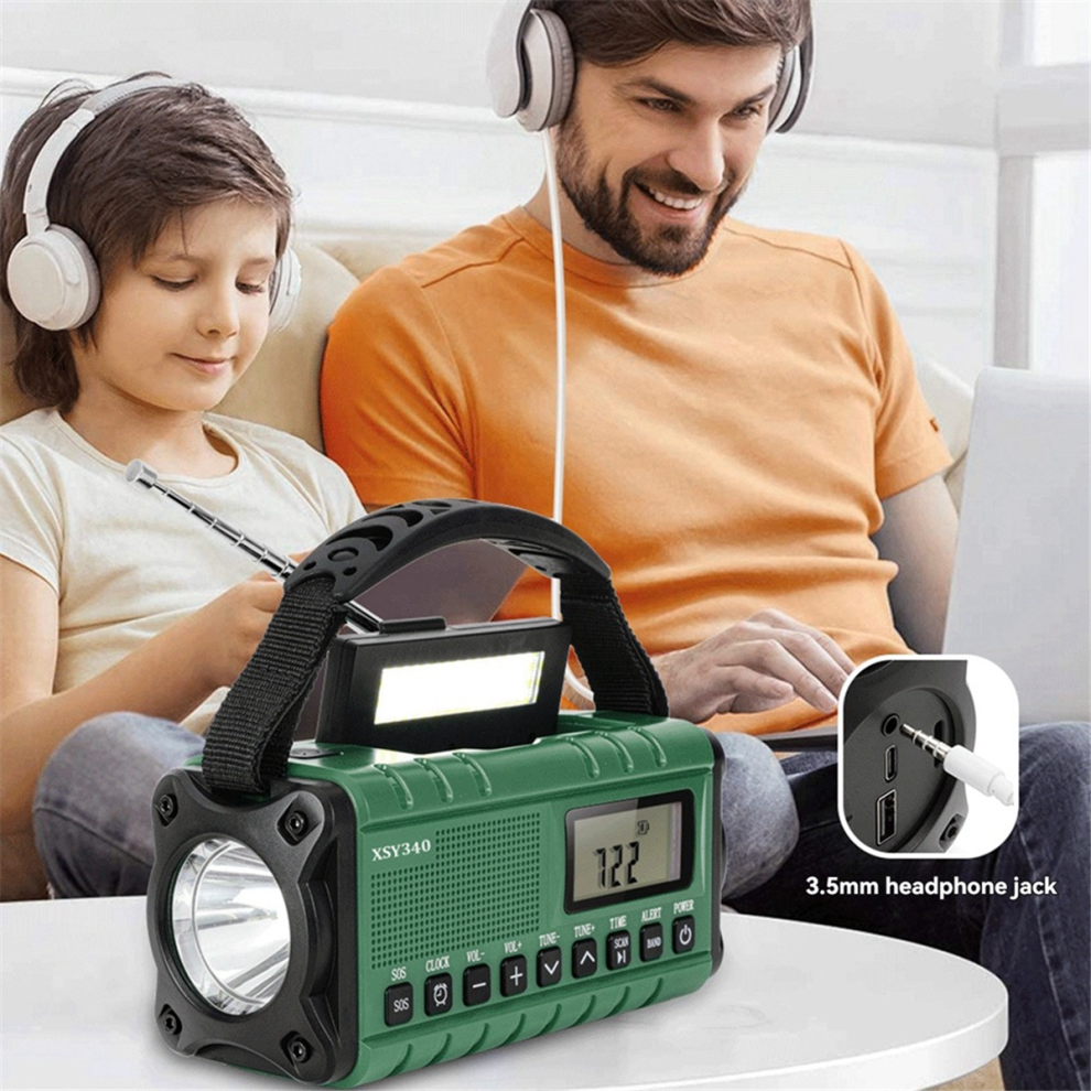 Intelligent Emergency Radio Multi-Function Hand Power Generation Usb Charging Solar Storage Station