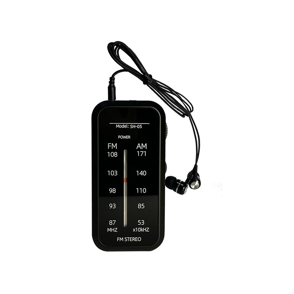 Mini Radio Portable Radios Am Fm Hand Stereo Fm87-108Mhz Mp3 Music Player With Headphones 4851161973032