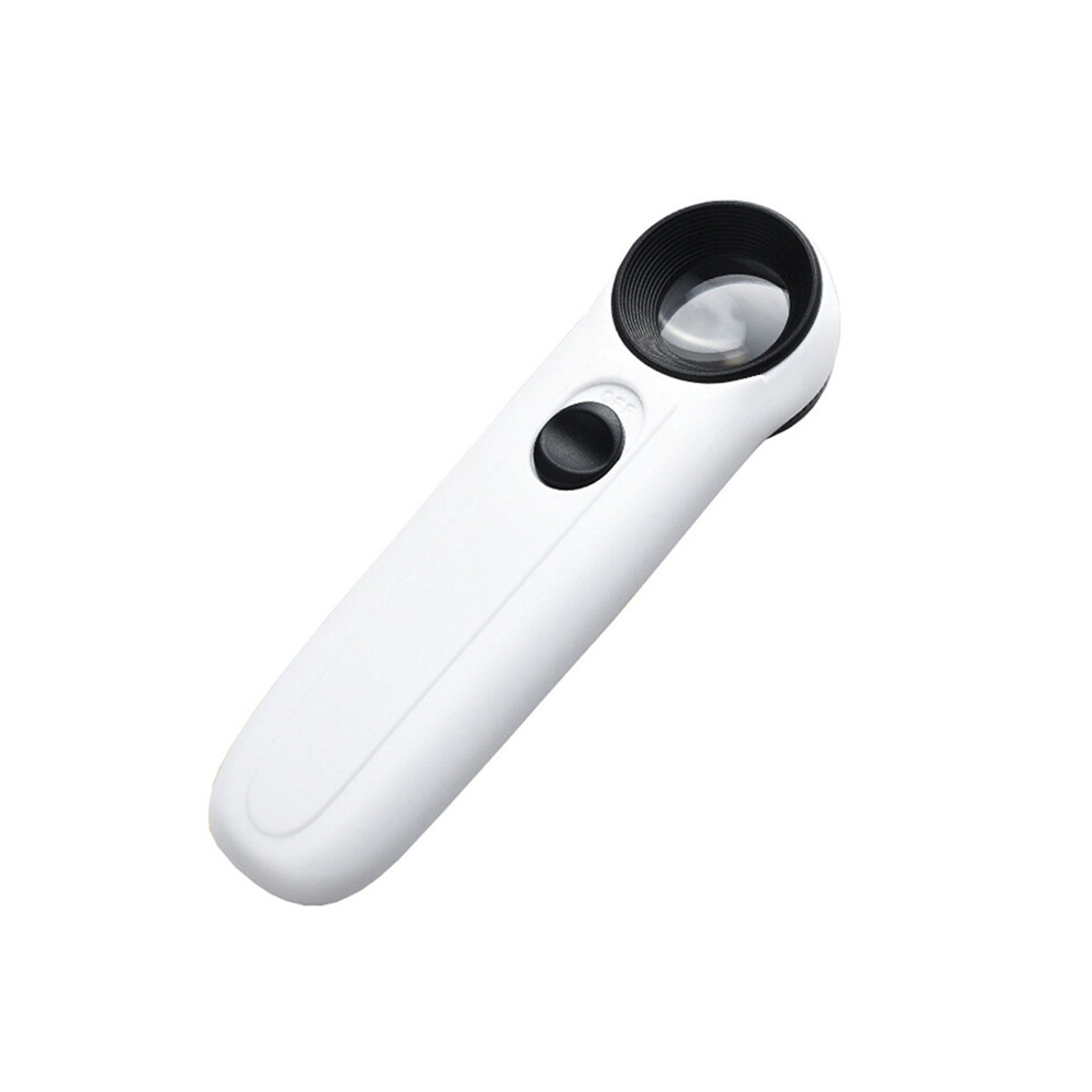 Tlily Light 40X Magnifying Glass With Magnifier Portable Desk Read For Jewelry Appraisal Reading Repairing Instrument