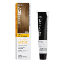 AGE mooie Permanente Haarverf Liqui Creme | 100% grijsdekking | Anti-aging haarkleuring | Biotine voor dikker, voller haar | Professionele salonkleur