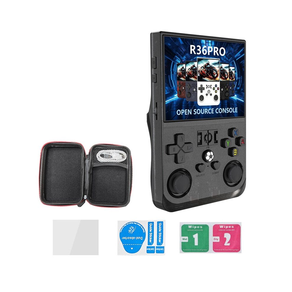 R36pro Handheld Retro Game Console 128Gb 3.5Inch Hd Screen Portable Pocket Video Player Supports 30+ Emulators B 4851161978785