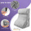 Costway 3 pcs Wedge Pillow Set Triangle Pillow for Post-surgery Ergonomic Pillow 9