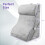 Costway 3 pcs Wedge Pillow Set Triangle Pillow for Post-surgery Ergonomic Pillow 4