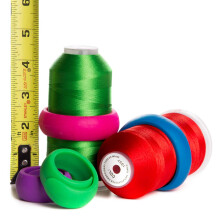 24 draadspoelen voor quilten/borduren/naaimachines/kegeldraadspaarders voor grote 3000 en 5000 draden - rommelvrije draadspoel voorkomt dat de draad