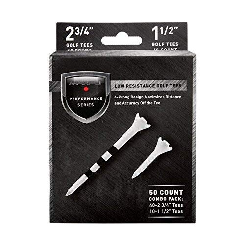 Maxfli Performance Series Low Resistance 275  15 White golf Tees - 50 Pack