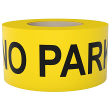 Caution No Parking Tape 3 inch X 1000 feet  Bright Yellow with a Bold Black Print for High Visibility  3 in. Wide for Maximum Readability  Tear Resist