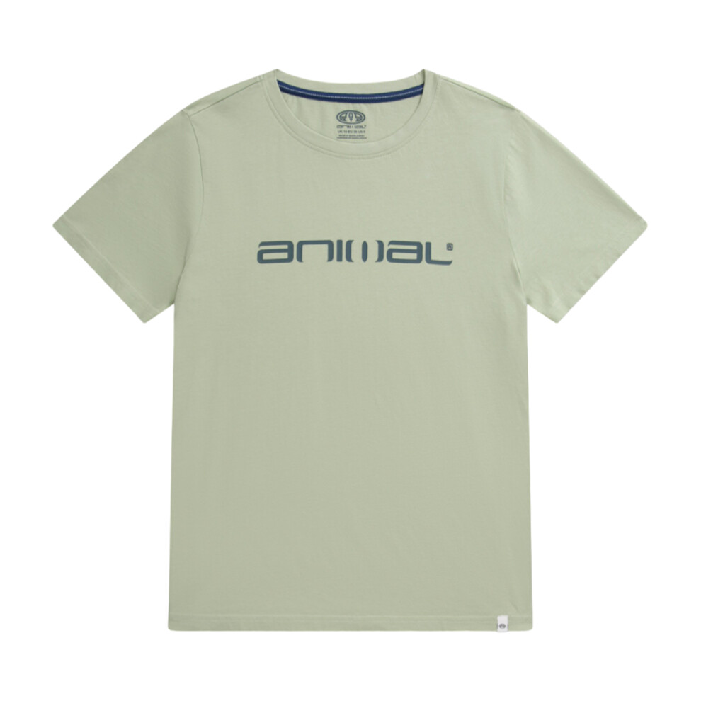 (16 UK, Pale Green) Animal Womens/Ladies Leena Organic Cotton Boxy T-Shirt