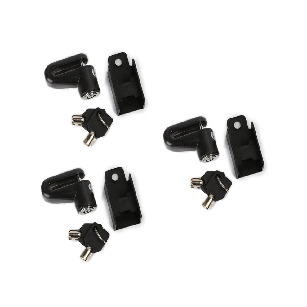 3 Sets Bike Disc Brake Lock Motorcycle Electric Car Key Riding Equipment Accessories Bicycle Black 4851161981716