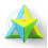 Tanch Pyramid Speed ???ube Stickerless Triangle Magic Cube Puzzle Leget?j Farverig 4
