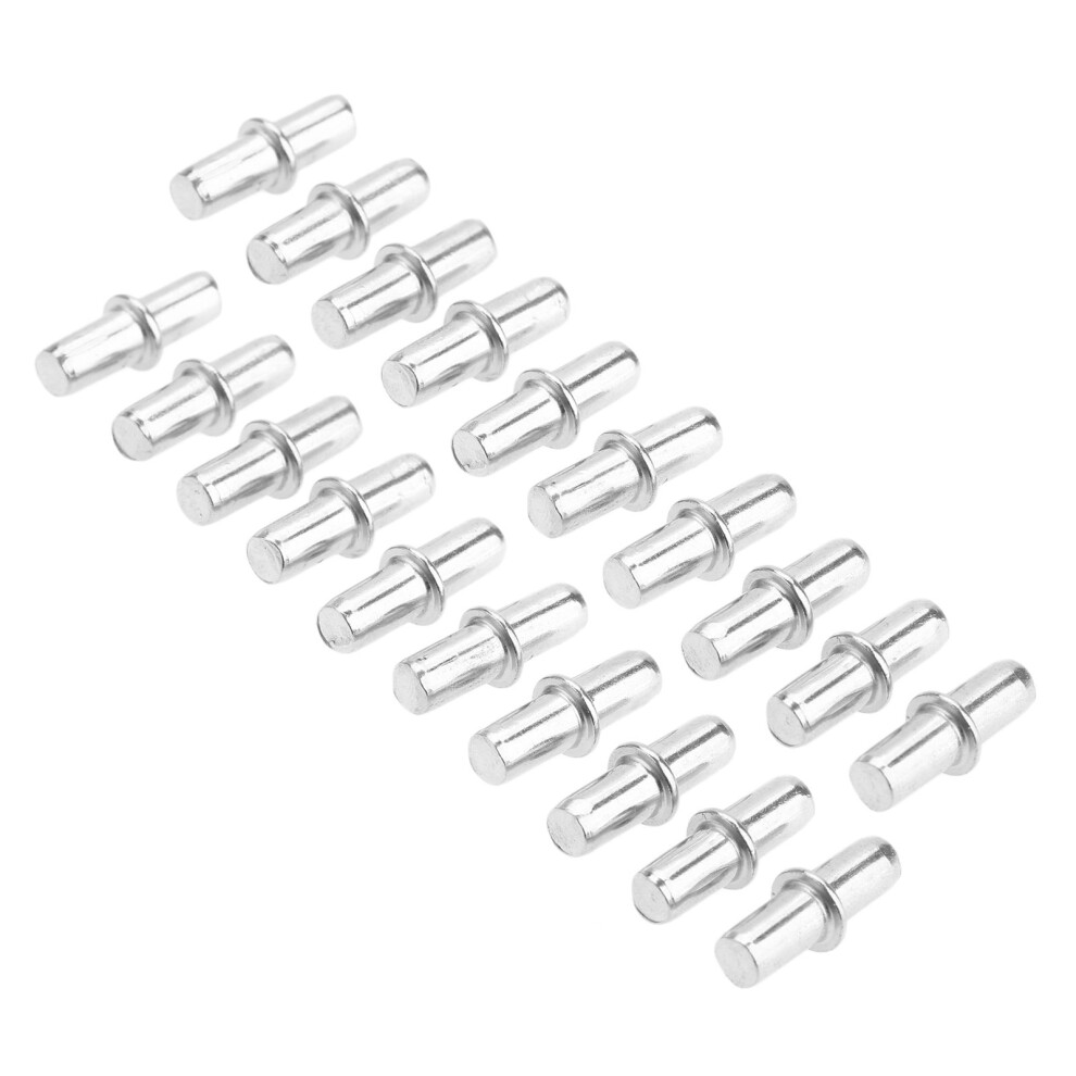 Mgoodoo 20Pcs Cabinet Wardrobe Shelf Support Pins Studs Pegs Silver Tone 5Mm X19mm 710382628708