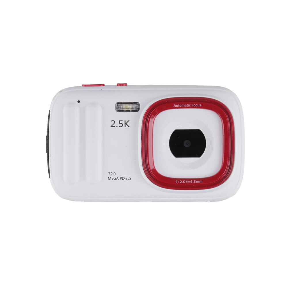 72Mp Digital Camera 2.5K Compact Point And Camera, 16X Zoom Auto Focus With Mp3 For Kids White 4851161983482