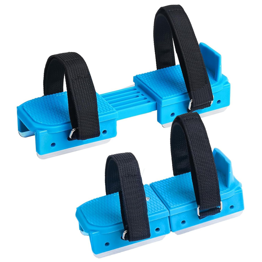 Winter Toddler Ice Skates, Adjustable Double Runner Skates with Hook and Loop Fastener Straps