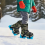 Winter Toddler Ice Skates, Adjustable Double Runner Skates with Hook and Loop Fastener Straps 5