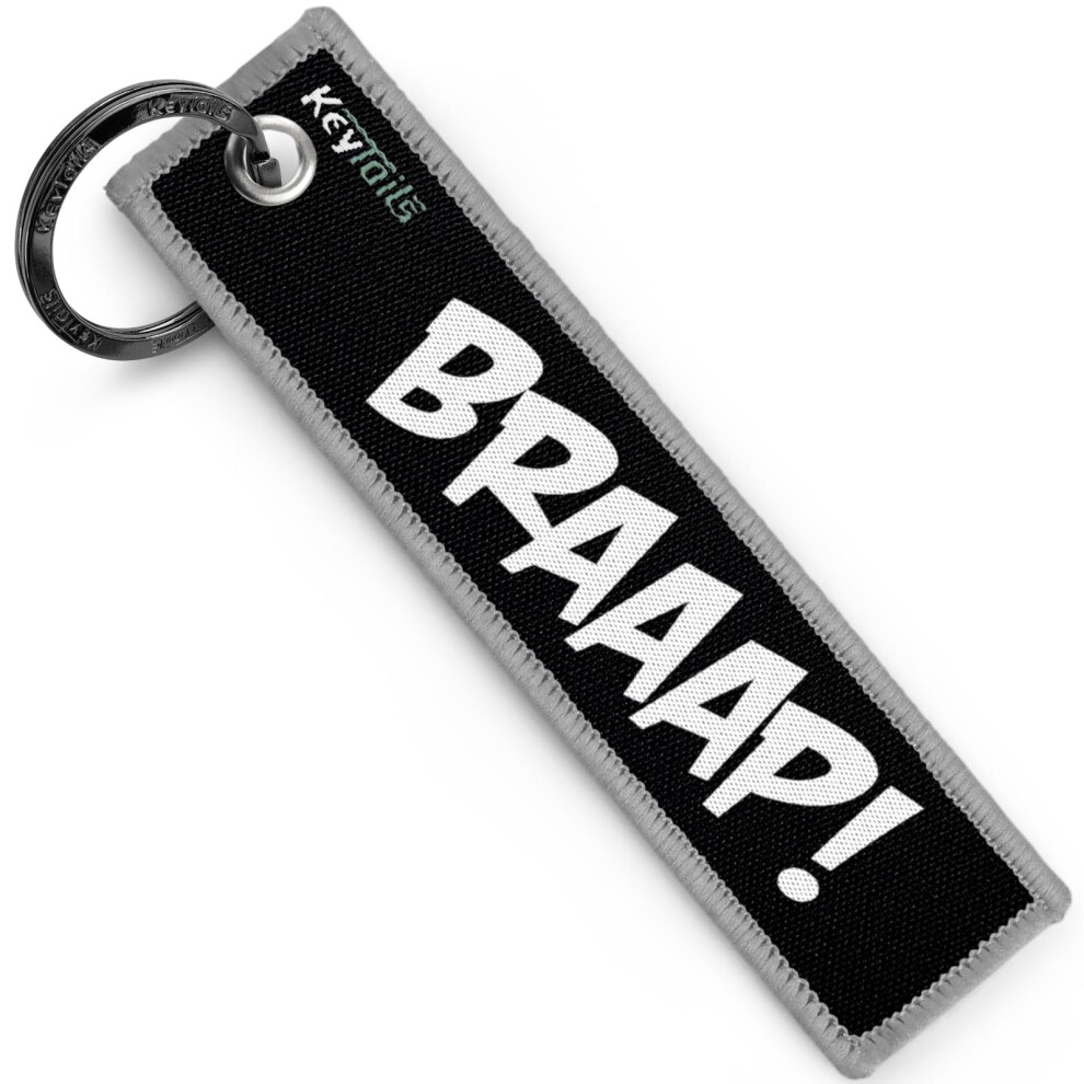 KEYTAILS Keychains Premium Quality Key Tag for Motorcycle Car Scooter ATV UTV [Braaap!]