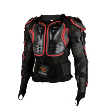 Ridbiker Motorrad-Ganzk  rperpanzerung, abnehmbare Rennjacke, Motocross, Wirbels  ule, Brust, Motocross-Schutzhemd (rot, L)