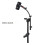 Adjustable Instrument Stand with Rackmount Bracket Clip Microphone Soft Rubber Shock-Absorbing Structure for Cello 4