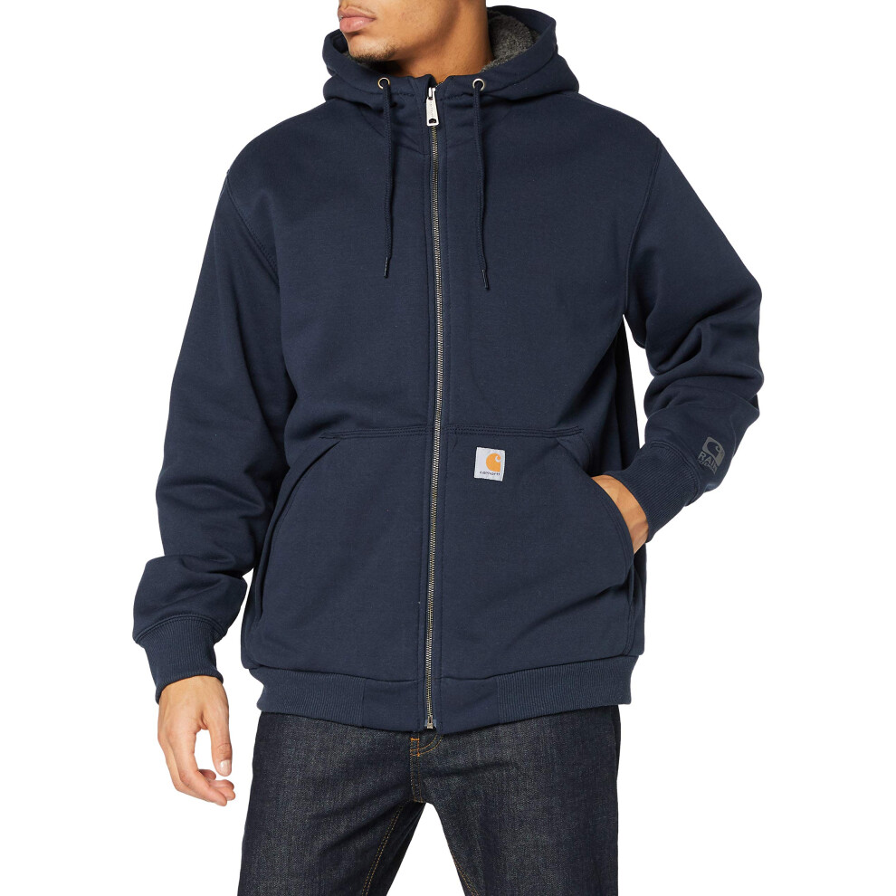 carhartt mens Rd Rockland Sherpa Lined Big  Tall Hooded Sweatshirt  New Navy  3X-Large Tall US