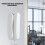 2-Piece Wired Intercom Doorphone for Home/Office - 200m Range, 2-Way Audio, DIY Install, White 4