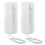 2-Piece Wired Intercom Doorphone for Home/Office - 200m Range, 2-Way Audio, DIY Install, White 1