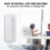 2-Piece Wired Intercom Doorphone for Home/Office - 200m Range, 2-Way Audio, DIY Install, White 8