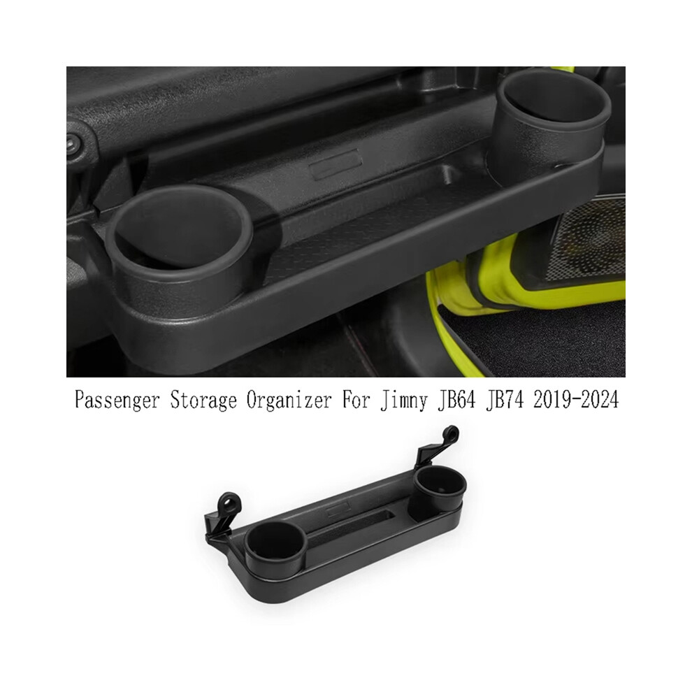 Car Center Console Storage Box Drink Holder Passenger Organizer For Jimny Jb64 Jb74 2019-2024 Cup 4851161985448