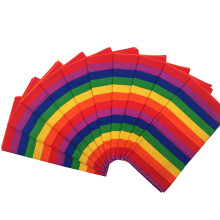 Vamqor 100 % puuvillaa 10 Pack Fine Bandanas (Rainbow)