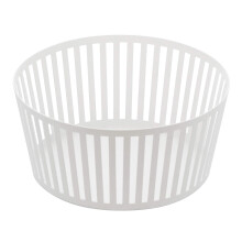 Corbeille fruits YAMAZAKI Tower en acier ray - Grand support de rangement pour produits de cuisine, blanc