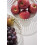 Fruteira em metal Tower branca 3