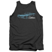 Trevco Sportswear OLS110-TK-4 Oldsmobile 68 Cutlass Adult Tank Top, Charcoal - Extra Large