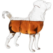 The Wine Savant Dog Decanter Wine & Whisky - Kutyabartok Ajndk Gynyru kutyaprofil 500ml - Whisky Wine Scotch vagy Liquor Decanter Vicces Beagle