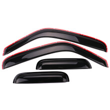 IKON MOTORSPORTS In-Channel-Fenstervisier, kompatibel mit 19992011 Ford Ranger 19992000 B2500 19992007 B3000 19992009 B4000 mit verlngerter Kabi