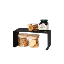 Yamazaki Home Tower Scaffale da cucina impilabile - Ripiano da bancone per riporre gli oggetti - Piccolo - Acciaio - Impilabile fino a due