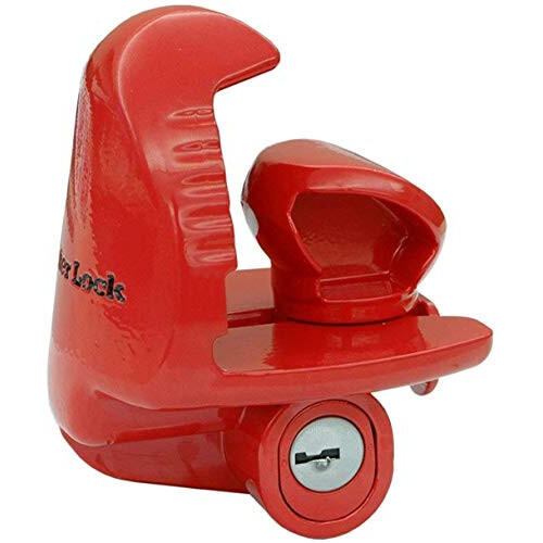 Master Lock 389DAT 2 Pack Universal Trailer Coupler Lock  Red