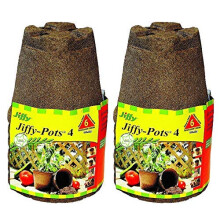 Jiffy Pots 4"""" redondos (pacote com 12)