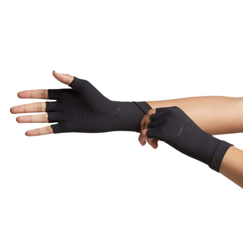 Tommie Copper Tommie Copper Women's Core Compression Half Finger Handsker sort medium 1
