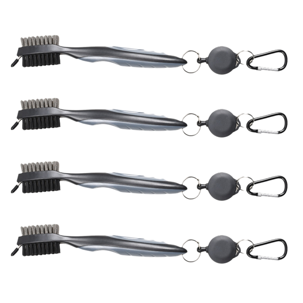 Golf Club Cleaning Brush, Ball Double-Sided Tool, Nylon Steel Tool Accessories Gray-image-OPC-PGDSBDY-NEW