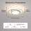 Modern Round LED Ceiling Lights 32W 2350LM, Warm White 3000K 3