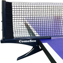 Kommer kioos hopfllbara bordtennis netto professionell stl pingpong net clip grepp mesh trning tvling brbar spnning justerbar post (marinbl
