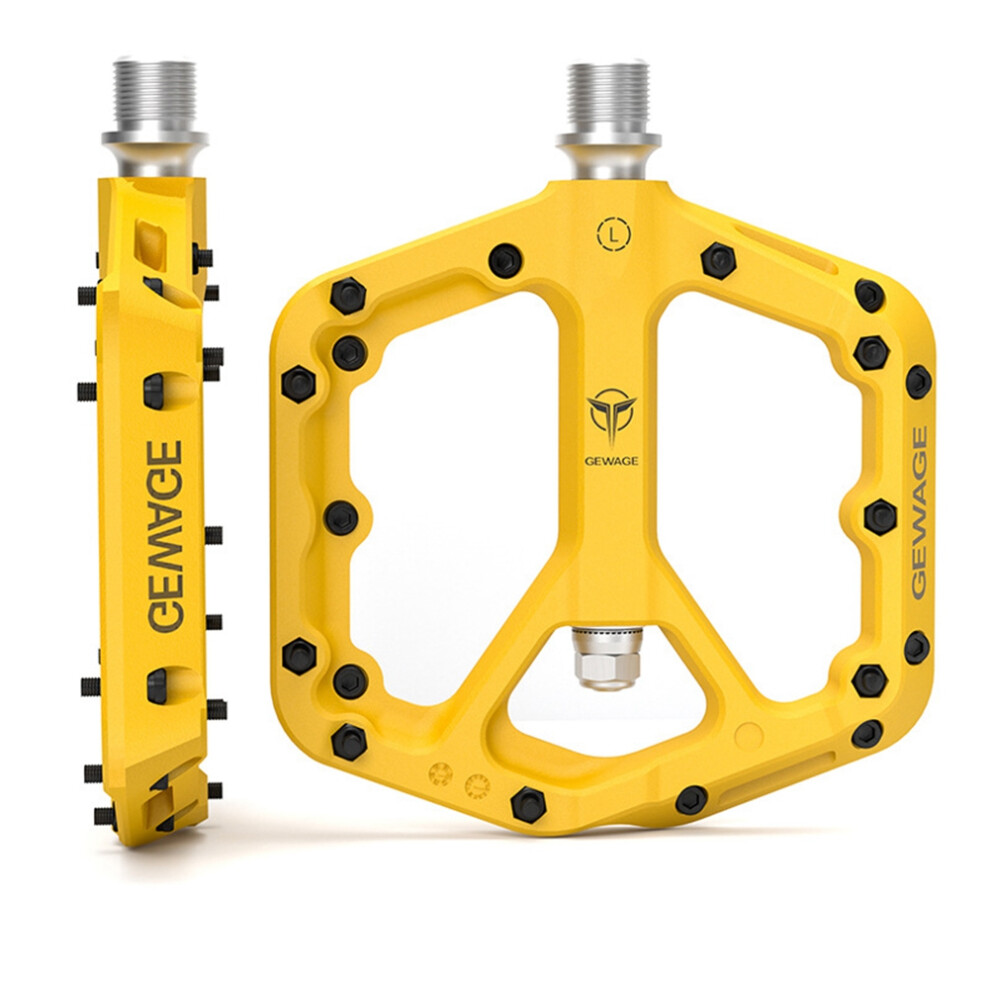 Photos - Pedal Ultralight Seal Bearings Bicycle Bike  Cycling Nylon Road Bmx Flat Platform Accessories,Yellow