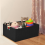 Rectangular Storage Bin Baskets for Decorative Basket with Wood Carry Handles A 5