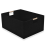 Rectangular Storage Bin Baskets for Decorative Basket with Wood Carry Handles A 1