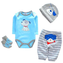 Reborn babypoppenkleding jongen blauwe outfits voor 20""- 22"""" reborn poppenjongenskleding