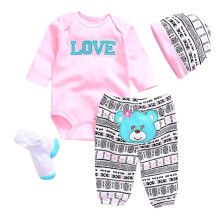 Dolls Reborn Roupos de beb    roupas rosa para 20 """"- 22 """" Reborn Doll Girl Girl Baby Clothing Gets