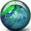 Palla da bowling Pyramid Path blu/azzurro/verde lime 13 libbre 1