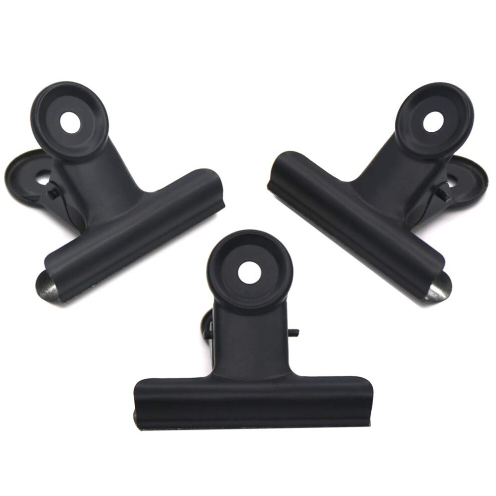 Black Metal Bulldog Binder Clip, Coideal 20 Pack 2 Pollici Grande Cerniera Clip Di Carta Morsetti Per Sacchetti Di Cibo, Immagini Foto, Artigianato Artistico, Home Office Supply (51Mm)-image