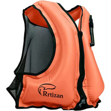 Chaleco de natacin rrtizan para adultos Ayuda de flotabilidad de las chaquetas de bao - chaleco de snorkel inflable porttil para natacin buceo en