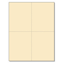 8-1/2 """" x 11 """" Laser/inkjet-postkort 4 pr. Side (4-1/4 """" x 5-1/2 """" Hvert kort | Manila 200-kort)