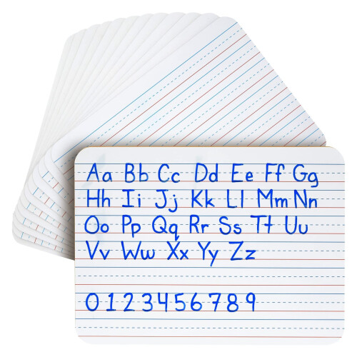 Juvale Sady Bílých Tabulí - 12-Pack Dvoubarevných, 9 x 12 palců - Mini Tabule pro Student