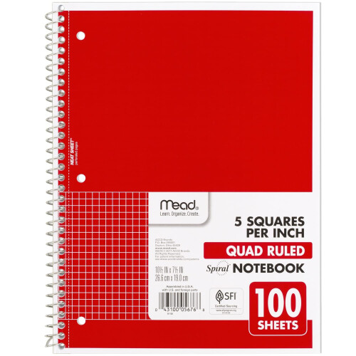 Cuadernos De Espiral Paquete De 5 Papel Rayado 100 Hojas Variado | Meses Sin Interés